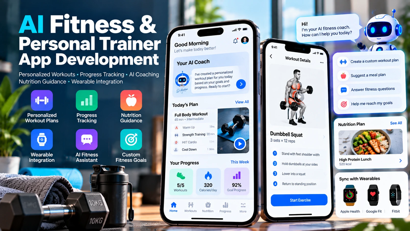KI-Fitness- und Personal-Trainer-App mit Echtzeit-Trainingserfassung und biometrischen Auswertungen
