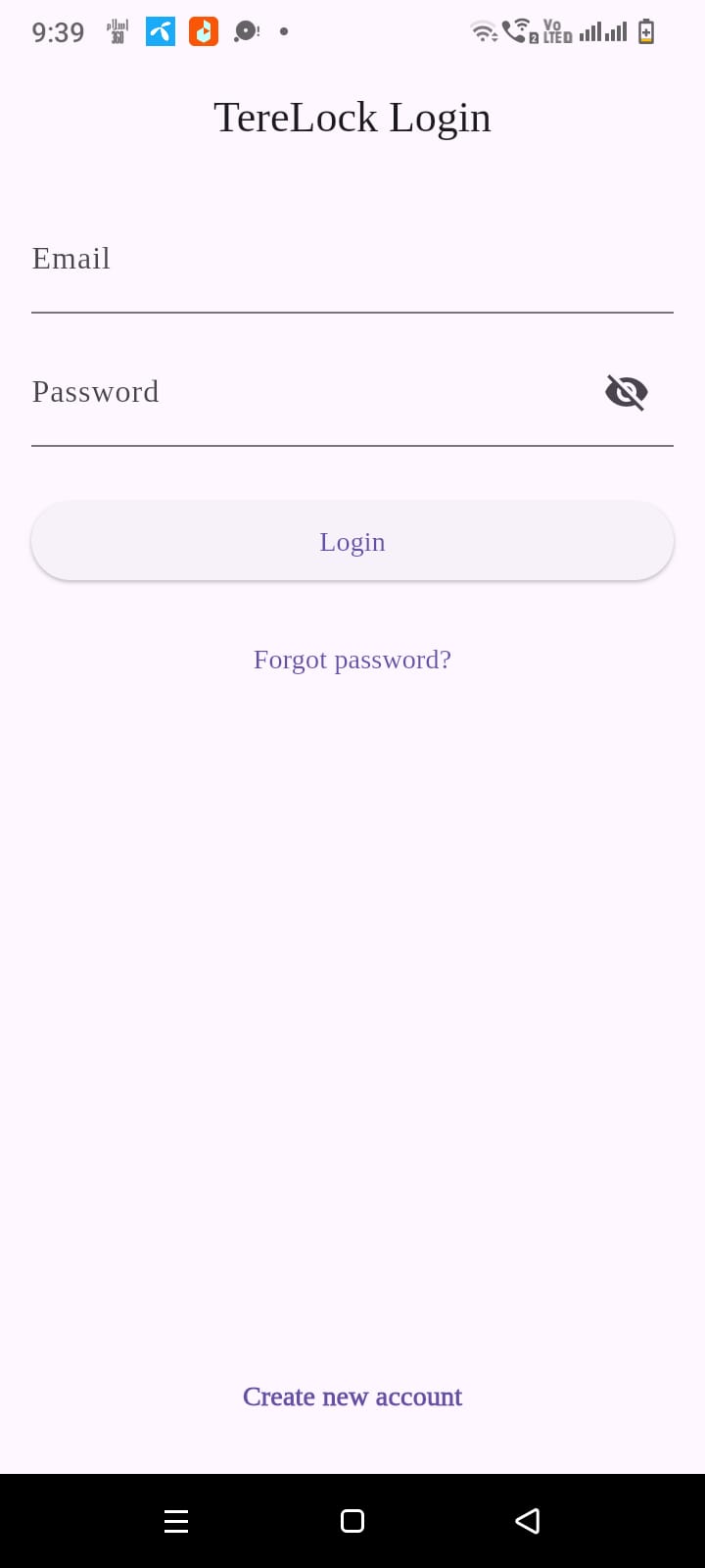 ImmobiGuard Login screen